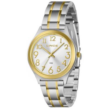 Imagem de Relógio Lince Feminino Ref: Lrtm029l38 S2sk Casual Bicolor