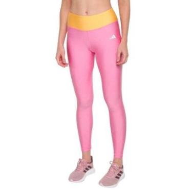 Imagem de Calça Legging Adidas Latin Fit Colorblock Feminina - Rosa PP-Feminino