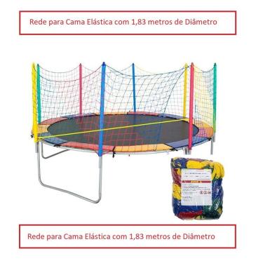 Imagem de Rede Tela Proteção Cama Elástica Pula Pula *Escolha a Medida