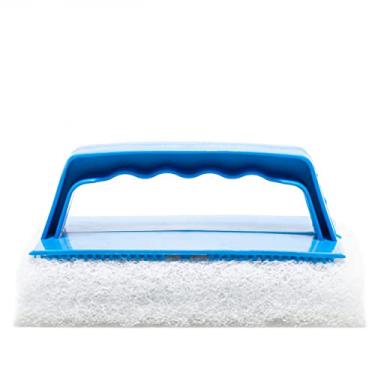 Imagem de Poli Glow Almofada de limpeza suave e eficiente não abrasiva com alça - durável e duradoura | Ferramenta de remoção de oxidação segura para barcos e trailers, gelcoat, fibra de vidro, superfícies