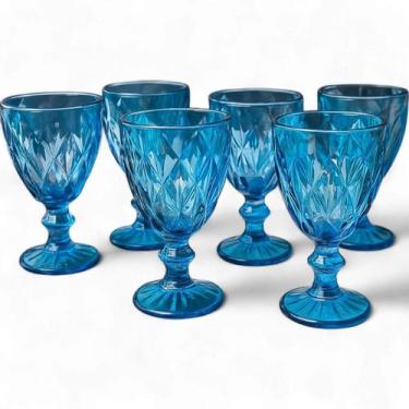 Imagem de Kit Conjunto 6 Taças de Vidro 330ml Milbani Mesa Posta Elegante Decora