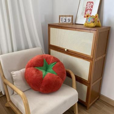 Imagem de Travesseiro de frutas e legumes, almofada de bumbum, almofada de assento, almofada, decoração de quarto, aconchegante, decorações de outono, almofadas de enchimento para cama e quarto (13,7 x 13,7 x