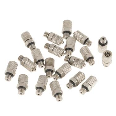 Imagem de Fafeicy 20 Peças M5 4mm Conector Rápido Pneumático de Cobre Macho Com Rosca Acoplamento Acessórios de Mangueira de Ar de Alta Pressão para Máquinas Industriais