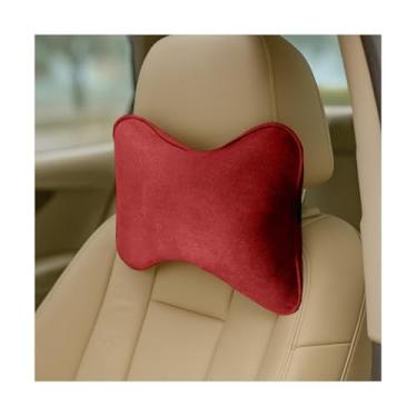 Imagem de Sandfren Travesseiro de encosto de cabeça de carro, espuma viscoelástica respirável ergonômico assento de veículo travesseiro de pescoço para alívio da dor cervical, almofada de apoio de pescoço