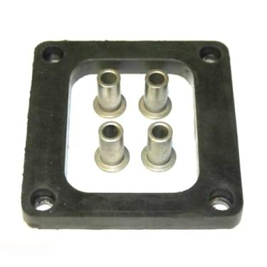 Imagem de NV4500 NV5600 Placa espaçadora isoladora de torre de mudança de transmissão e kit de bucha com 4 parafusos para transmissões manuais Dodge Chevy GMC, substitui 5003214AA, TS18873