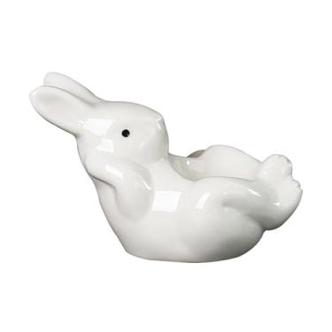 Imagem de Copo para de coelho, suporte para de coelho,Suporte para cozido | Copo de de porcelana de páscoa para s cozidos macios, suporte de único, bandeja de copo de de desenho animado