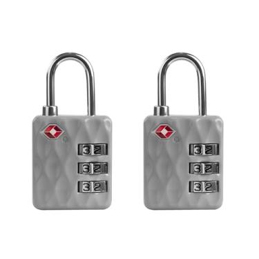 Imagem de UP Security Cadeado combinado aprovado pela TSA para bagagem e viagem - durável, redefinível, cadeado TSA compacto, cadeado combinado para mala, armário, armário de academia, estojo de arma, caixa