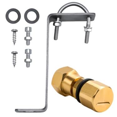 Imagem de RUHUALIFE Bocal sem lança de 12 pés com estrutura fixa e adaptador 3,0 GPM 12V Bombas compatíveis com a maioria dos pulverizadores de transmissão de marca e kits sem lança