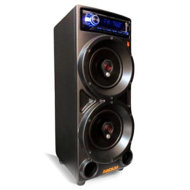 Imagem de Caixa de som 120W bluetooth pendrive 110 220V com controle remoto alto