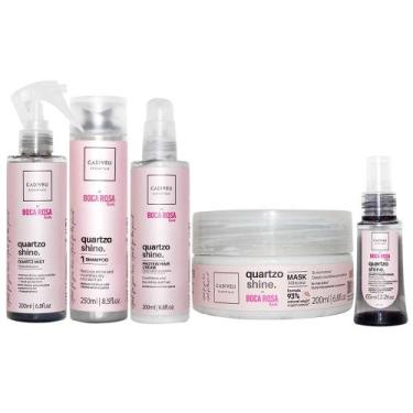 Imagem de Cadiveu Professional Quartzo Shine - Kit Shampoo + Máscara + Fluido + 