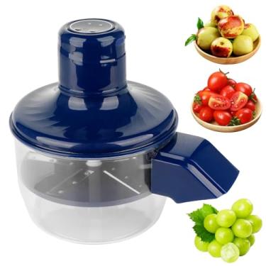 Imagem de Descascador de uva automático, descascador elétrico de alho e tomate cereja, ferramenta de remoção de casca de frutas sem fio recarregável de 50 W para uso doméstico e comercial, pequeno utensílio de