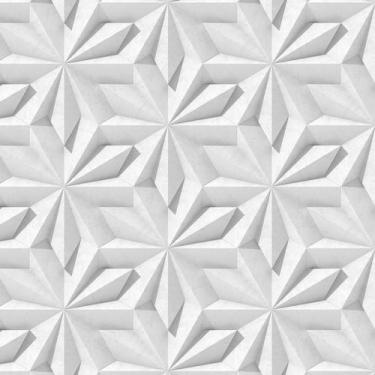 Imagem de Papel De Parede 3D Folhas Geometricas Autocolante Decorativa - LRP