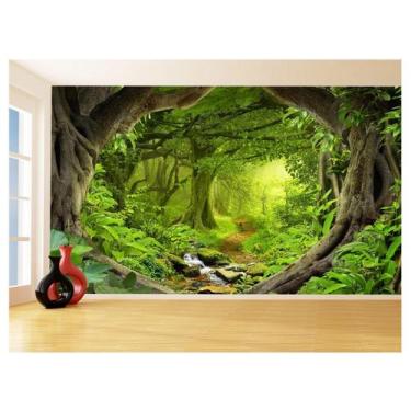 Imagem de Papel De Parede Floresta Tropical Caminho Luz 3,5M Xna235 - Você Decor
