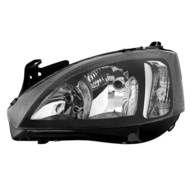 Imagem de Farol corsa, montana 2008 ate 2011 lente lisa mascara negra lado esquerdo