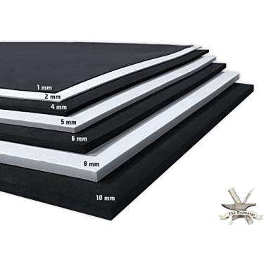 Imagem de Espuma de EVA Cosplay de Retenção de Forma 8 mm (1 mm-10 mm) 35 x 99 cm Preto ou Branco Folhas de Espuma EVA de Alta Densidade. Material em forma de calor premium de 85 kg/m3 para convenções DIY ou