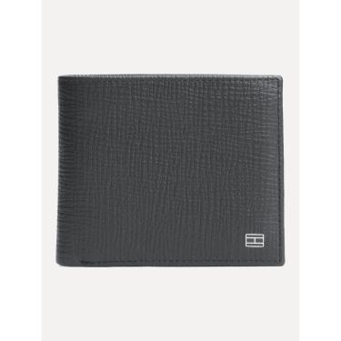 Imagem de Carteira Tommy Hilfiger Masculina The Translucent Flag Mini CC Cinza Chumbo-Masculino