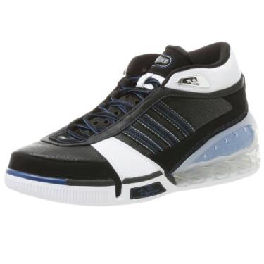 Imagem de adidas Tênis de basquete masculino KG Bounce, Preto/Runwht/Loneblu, 16