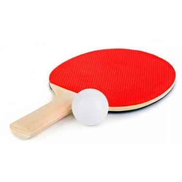 Imagem de Kit Raquete Ping Pong Com Bolinhas Tênis De Mesa