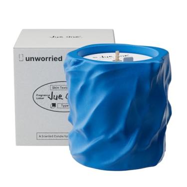Imagem de JueOne Velas perfumadas para casa, velas de cera de soja natural, pote de cimento, velas de aromaterapia de luxo para alívio do estresse, presentes de inauguração de casa altamente perfumados para