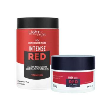 Imagem de Kit Pó Descolorante Vermelho Red + Masc Red - Light Hair Professional