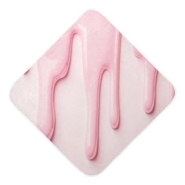 Imagem de Burbuja Toalha de banho de bebê com pingos de creme rosa - Toalha com capuz de algodão musselina absorvente macia para recém-nascidos, 89 x 89 cm