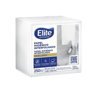 Imagem de Papel higienico interfolhado cai cai elite excellence f.dupla 250 folh