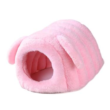 Imagem de FashionCha Cama, Casa, Abrigo, Esconderijo, Habitat para Pequenos Animais de Estimação, Chinchila Anã, Porquinho-da-índia, Rosa
