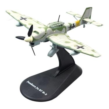 Imagem de YIJU Miniatura de avião de caça em escala 1/100 com suporte de exibição. Lembrancinha, presente para crianças e adultos. Brinquedo de simulação de aeronave
