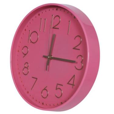 Imagem de Relógio De Parede Redondo Moderno Para Sala Quarto 30Cm - Futuro Brasi