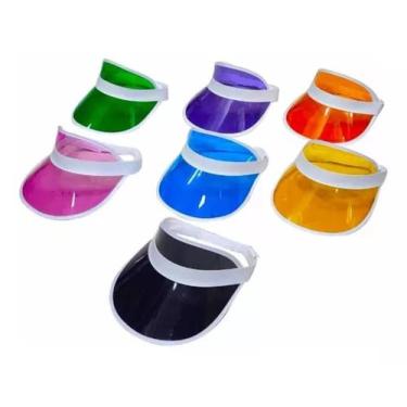 Imagem de Viseira Acrílico Transparente Color Anita Balada Festa Rave Carnaval V