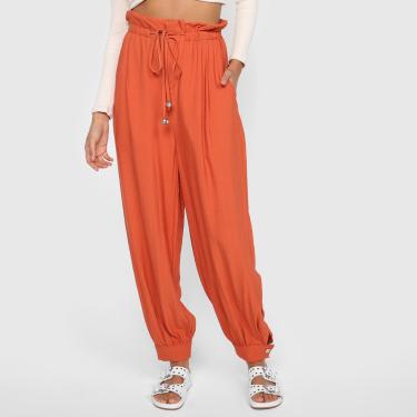 Imagem de Calça Colcci Amarração Cintura Alta Feminina-Feminino