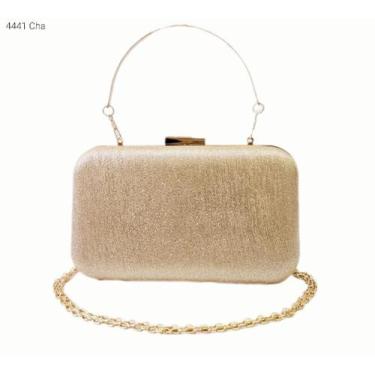Imagem de Bolsa Social Clutch Brilho Festa / Noite / Casamento / Balada com Alça