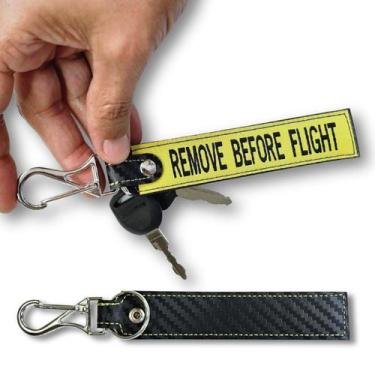 Imagem de Chaveiro Tramado Voo Fibra Aviação Before Flight - Amarelo - Atni