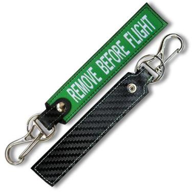 Imagem de Chaveiro Tramado Voo Fibra Aviação Before Flight - Verde - Atni