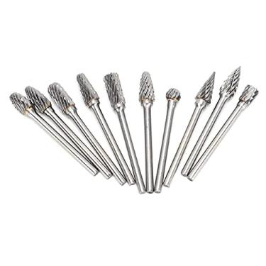 Imagem de Acouto 10 Unidades de Fresas de Arquivo Universais, Cabeças de Moagem de Metal Duro para Marcenaria e Gravação de Metal