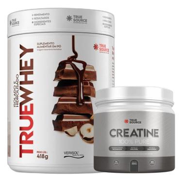 Imagem de True Whey Isolado Chocolate Avela 418g Creatina True Source-Unissex