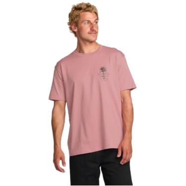 Imagem de Billabong Manga curta masculina Calm Palm Premium, rosa empoeirado