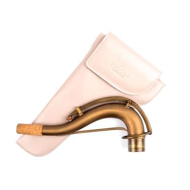 Imagem de Protetor de pescoço de saxofone para sax tenor | Capa de pescoço de couro vegano premium