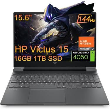 Imagem de Laptop para jogos HP OMEN 16 (40.9 cm FHD 165Hz, Intel 13ª geração Core i7-13620H, 32G DDR5 RAM, 1TB SSD, NVIDIA Geforce RTX 4060 8GB) RGB retroiluminado, webcam 1080p, B&O, Wi-Fi 6E, Ethernet, Win 11