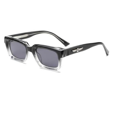 Imagem de JRLLFD Óculos de sol da moda para homens, modelo de fotografia de rua (cinza)