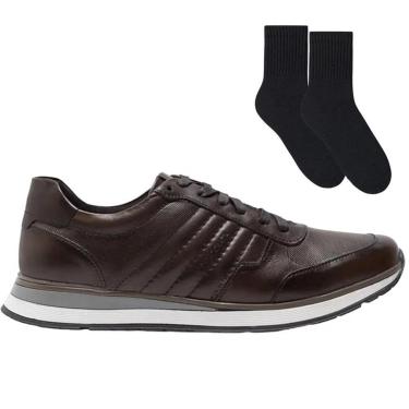 Imagem de Kit Sapatênis Democrata Denim Grow Masculino + Pa-Masculino