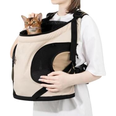 Imagem de Peitoral Transportadora Para Gato,Ajustavel Respirável e Confortavel | Mochila Para Transporte De Gatinhos,Para Viagem Caminhada Passeios Curtos Cachorros E Pequenos
