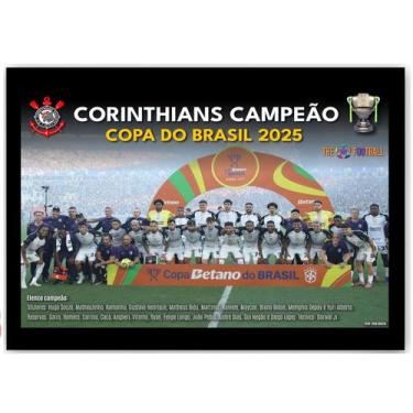 Imagem de Quadro Decorativo Campeão da Copa do Brasil / Corinthians A3 42x30cm. 