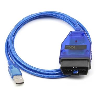 Imagem de OBD2 KKL 409.1 para cabo USB VCDS para VAG, para VW, Audi, para assento, para Volkswagen e para veículos Skoda de 1996 a 2009, OBD Car ECU Scan Tool para cabo USB para scanner de diagnóstico Windows