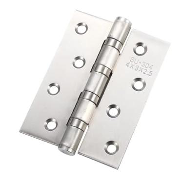 Imagem de Dobradiças de porta de aço inoxidável de 10 cm, dobradiça grossa tipo rolamento com rolamento de esferas de fechamento macio, 1 peça (espessura de 3,0 mm)