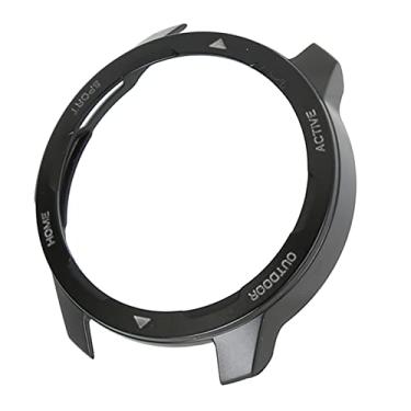 Imagem de KIMISS Capa Protetora de TPU para Relógio Inteligente para Mi Watch Color 2 e - Capa Protetora Resistente a Arranhões para Uso Diário (Letra Branca Sobre Preto)