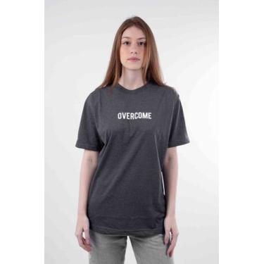 Imagem de Camiseta Overcome "Logobox" Cinza Chumbo, M