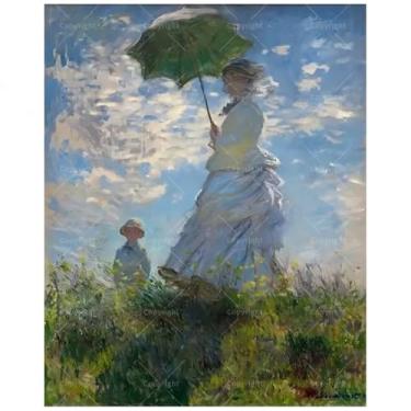 Imagem de Kit de pintura impressionista por números para adultos - faça você mesmo com pintura de guarda-sol em tela, conjunto de tinta acrílica, adequado para iniciantes, arte para decoração de casa ou