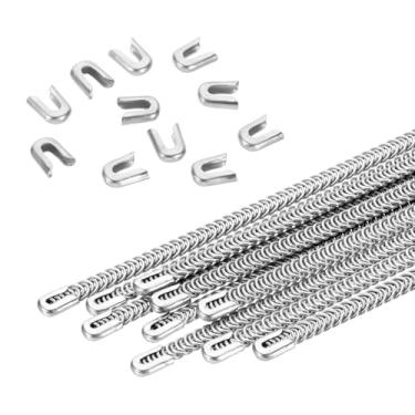 Imagem de Generic 10 peças de aço inoxidável 304 de aço inoxidável 304 barbatanas de espartilho em espiral, barbatanas de metal com 10 peças de pontas de desossagem de 5 mm para costura de espartilho, confecção