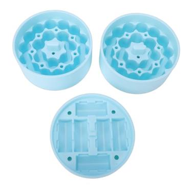 Imagem de Ymiko Organizador de Inserção de Frasco de Silicone Solução de Armazenamento de Peptídeo Durável Premium para Potes de Alimentos de 32 Onças 25 Onças 18 Inclui 1 (1 estilo curto 2 estilos altos)